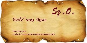 Szávay Oguz névjegykártya
